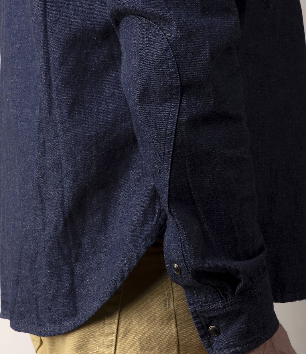 Japanese Denim Snap Front Shirt