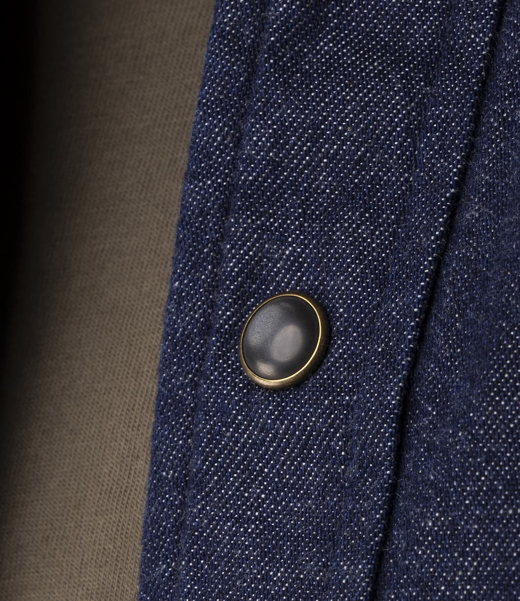 Japanese Denim Snap Front Shirt