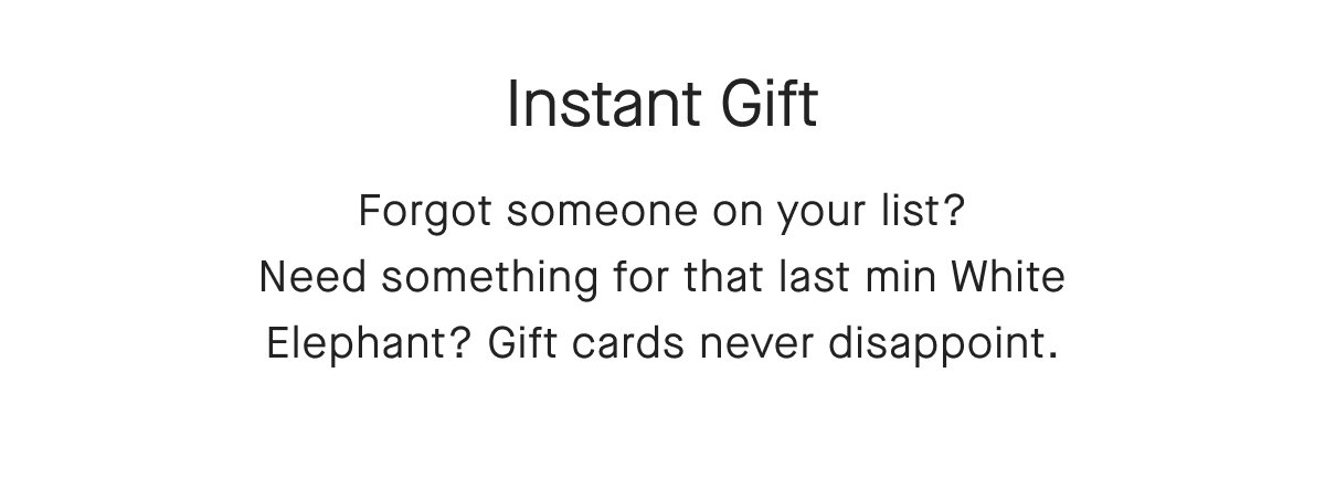 Gift cards never disappoint