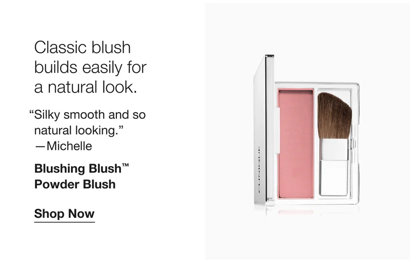 Classic blush builds easily for a natural look. | Silky smooth and so natural looking. —Michelle | Blushing Blush™ Powder Blush | Shop Now