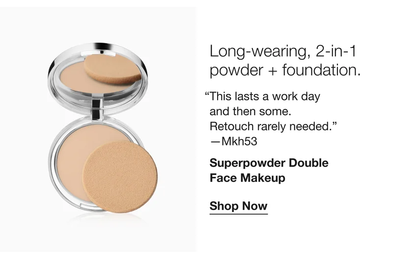 Long-wearing, 2-in-1 powder + foundation. | This lasts a work day and then some. Retouch rarely needed. —Mkh53 | Superpowder Double Face Makeup | Shop Now