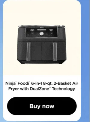 Ninja® Foodi® 6-in-1 8-qt. 2-Basket Air Fryer with DualZone™ Technology