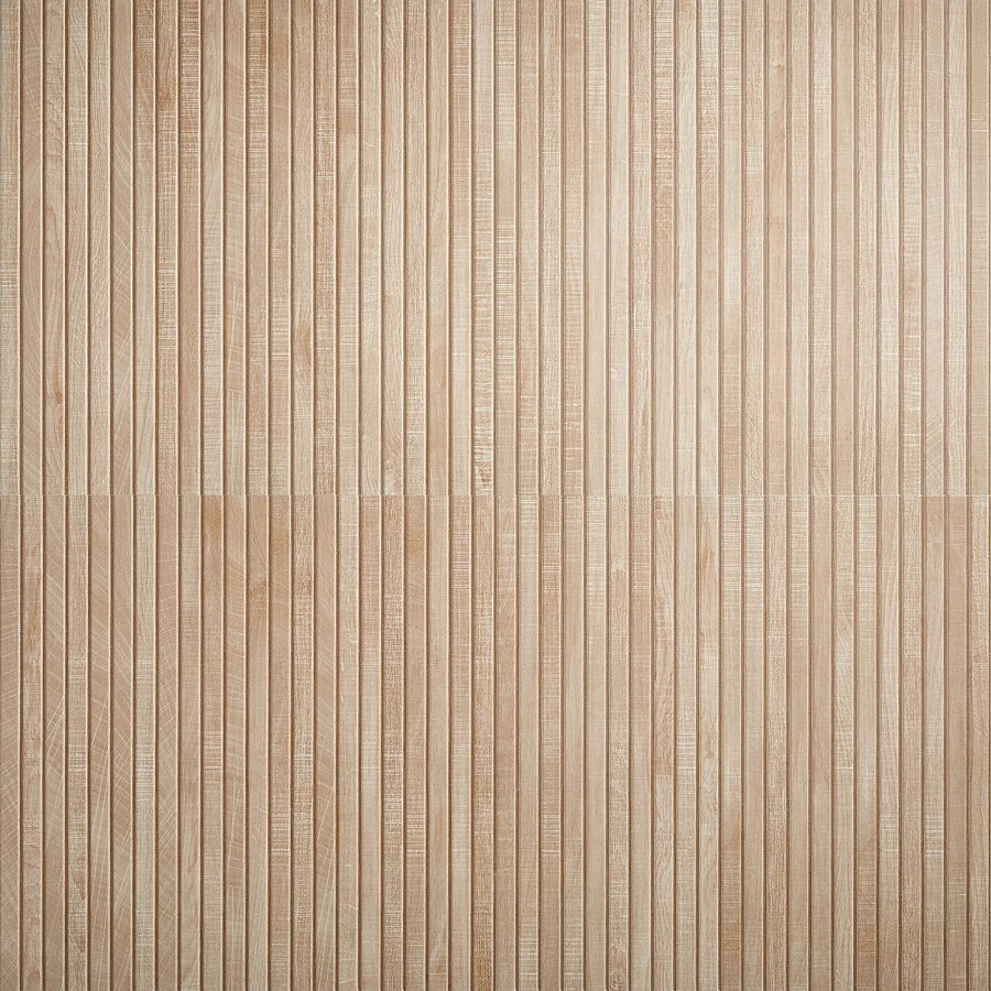 Auburn Ribbon 24 in. x 48 in. Porcelain Ribbed Wood Look Wall Tile (15.49 Sq. Ft. / Case)