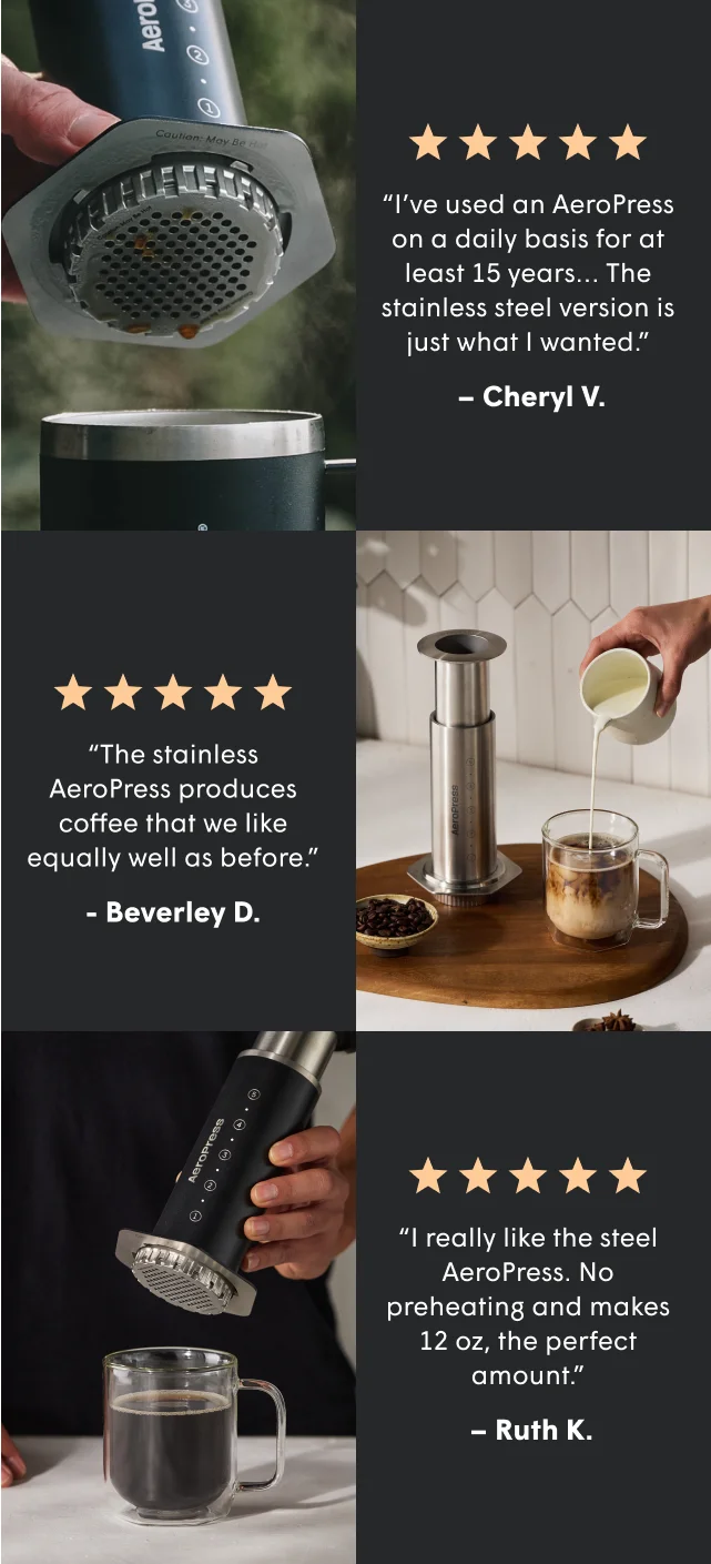 https://aeropress.com/products/aeropress-coffee-maker-steel?variant=48433323311347