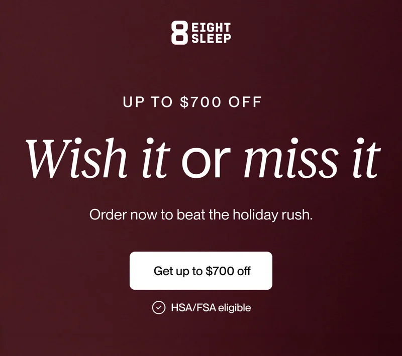 Wish it or miss it | Order now to beat the holiday rush.