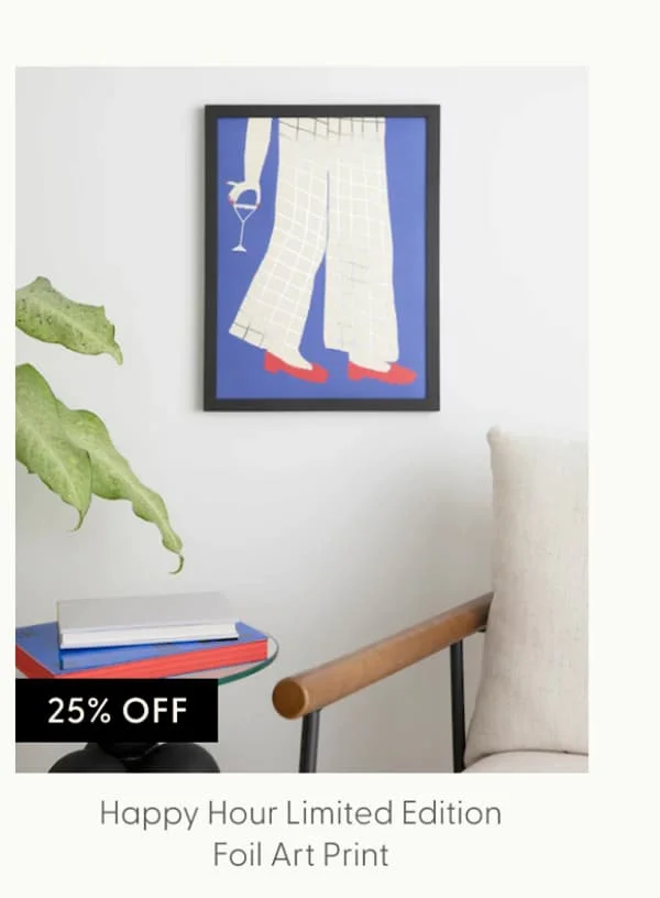 Happy Hour - Limited Edition Foil Art Print