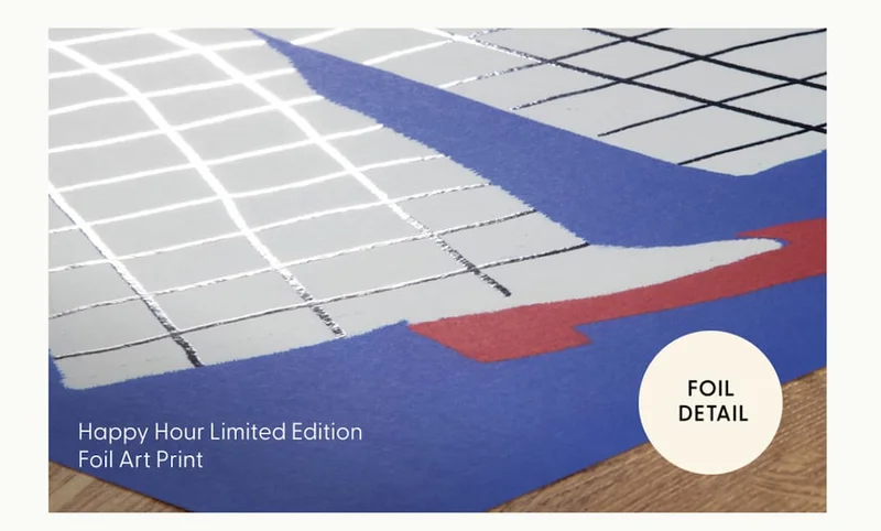 Happy Hour - Limited Edition Foil Art Print