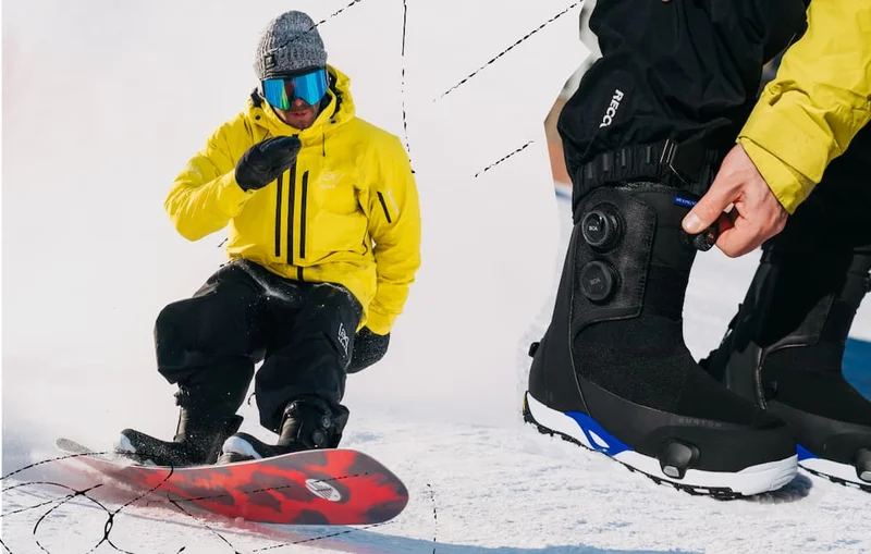 Snowboarder riding the Waverange X Pro Snowboard Boots on a Family Tree board wearing [ak] Outerwear.