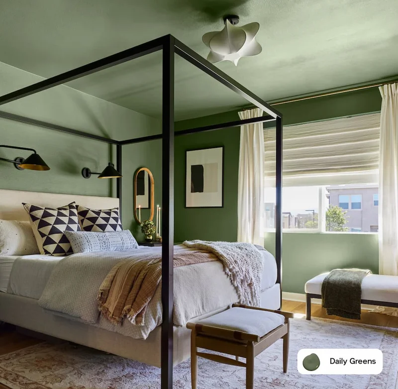 Bedroom featuring Daily Greens
