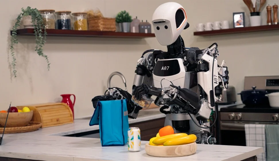 A robot packing a lunch