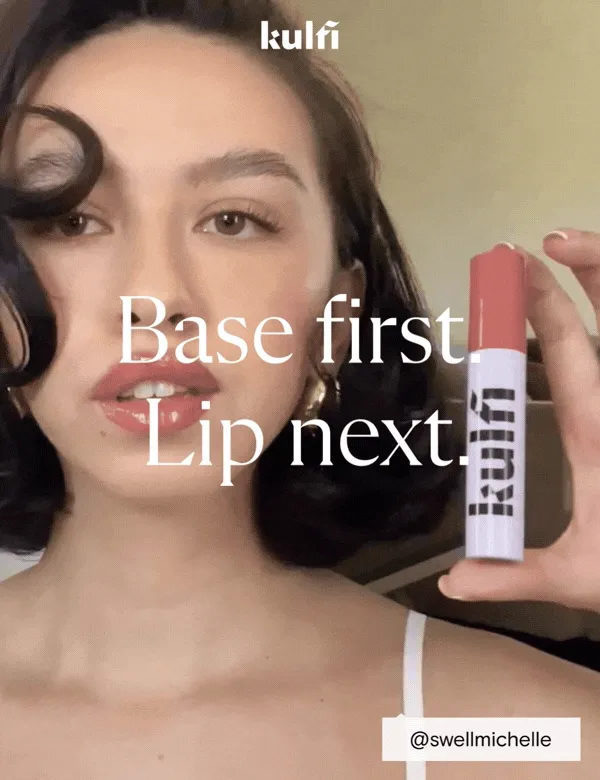 Base first. Lip next