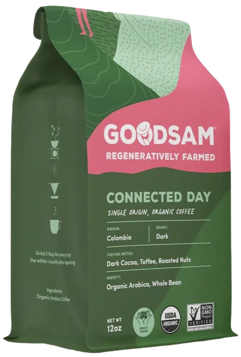 Image of GoodSam Connected Day Dark Roast Whole Bean Coffee