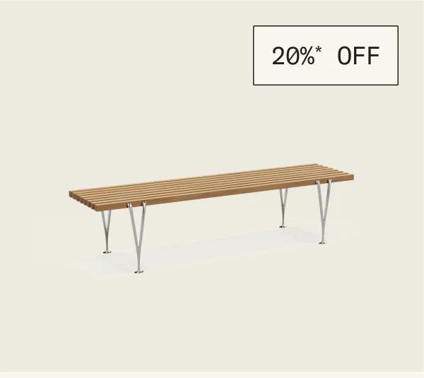 Save 20%* on The Acton Slat Bench