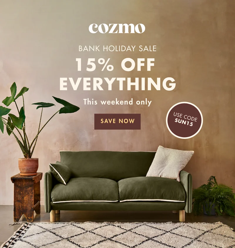 15% OFF EVERYTHING. SAVE NOW. USE CODE discount code