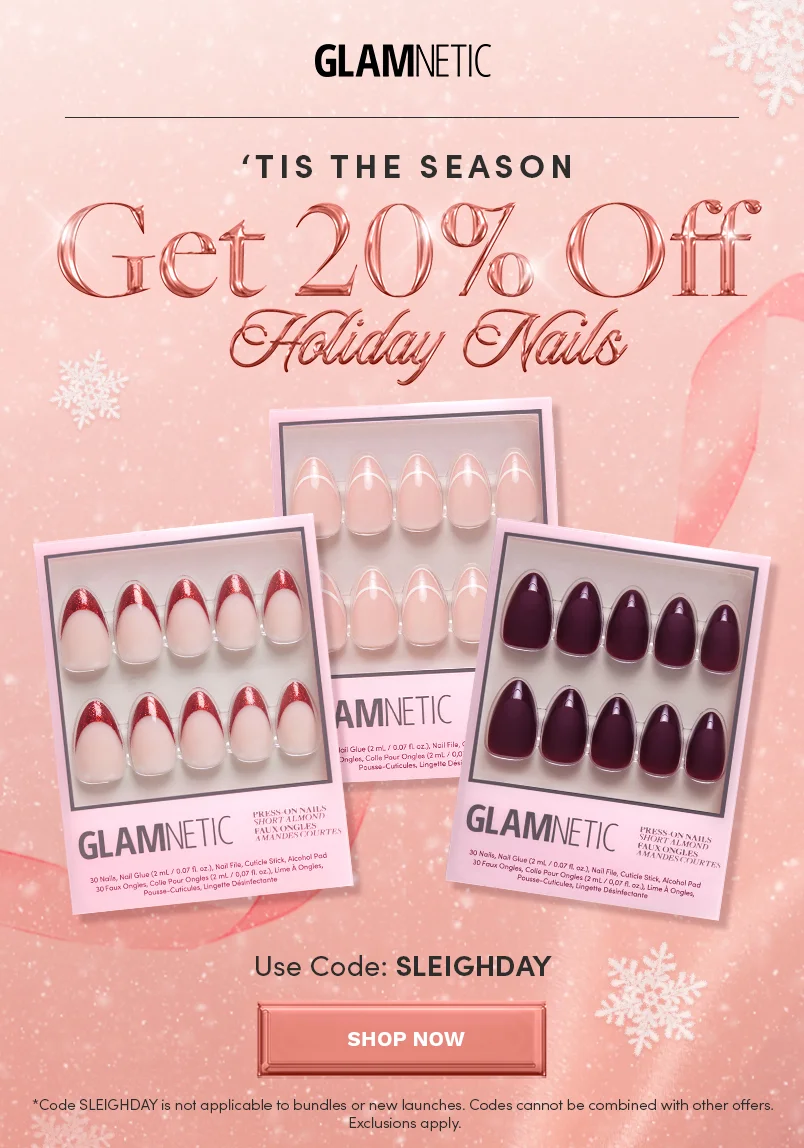 Get 20% Off Holiday Nails with the code SLEIGHDAY