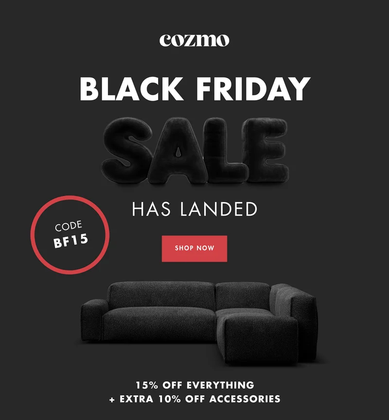 Black Friday Sale: 15% off