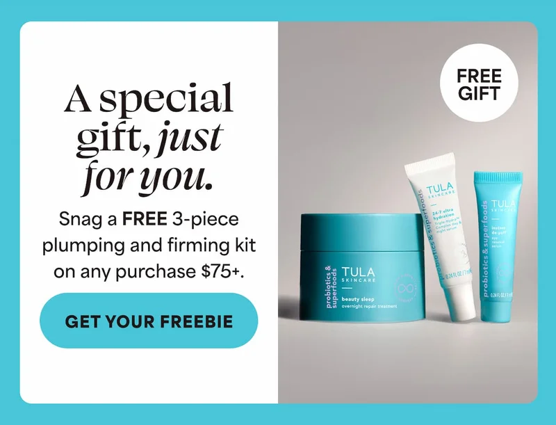 A special gift, just For you. Snag a FREE 3-piece plumping and firming kit on any purchase $75. -- GET YOUR FREEBIE