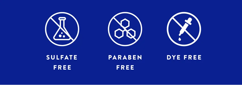 sulfate free | paraben free | dye free