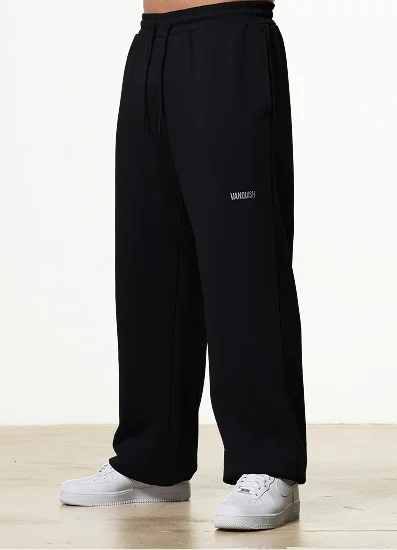 Vanquish Essential V2 Black Straight Leg Sweatpants