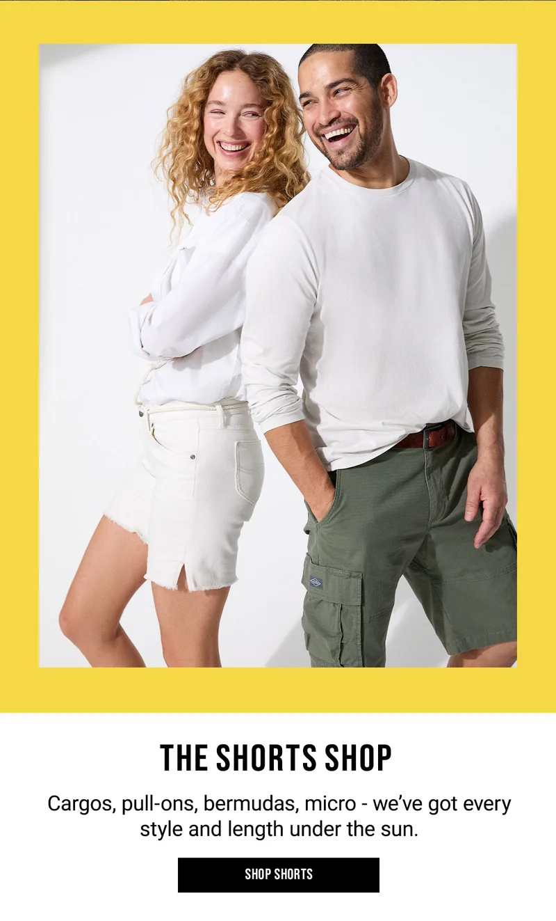 The Shorts Shop Cargos, Pull-ons, bermudas, micro - we've got every style and length under the sun. Shop Shorts