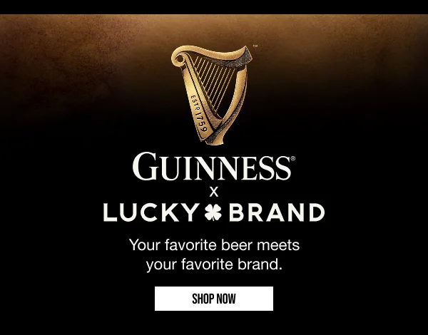Guinness x Lucky Brand Shop Now