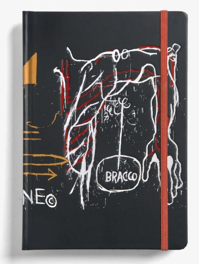 Notebook designed with Jean-Michel Basquiat’s print “Back of the Neck”
