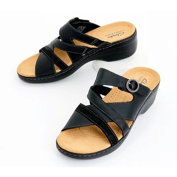 Clarks Collection Leather Slide Sandal Merliah Holly