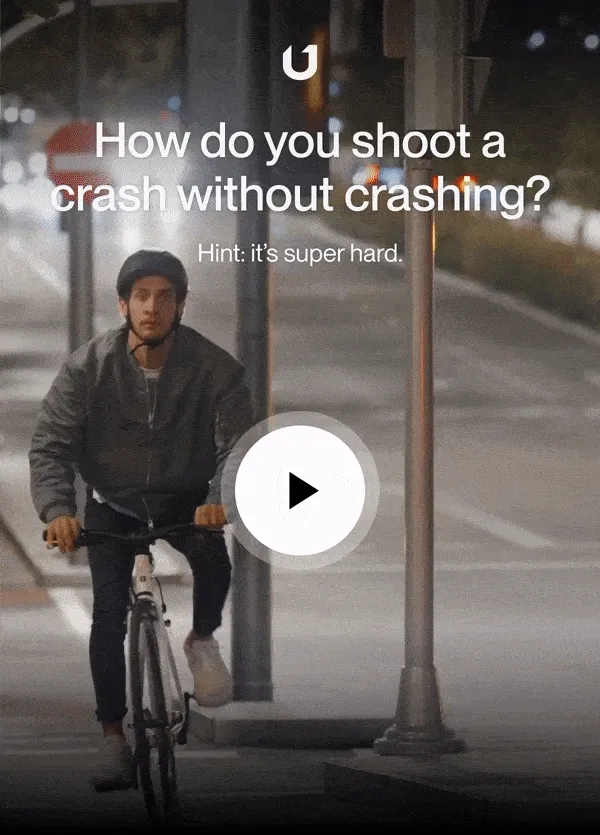 How do you shoot a crash without crashing?