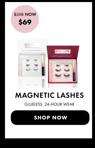 Image of Magnetic Lashes set for 24-hour wear, discounted from $258 to $69