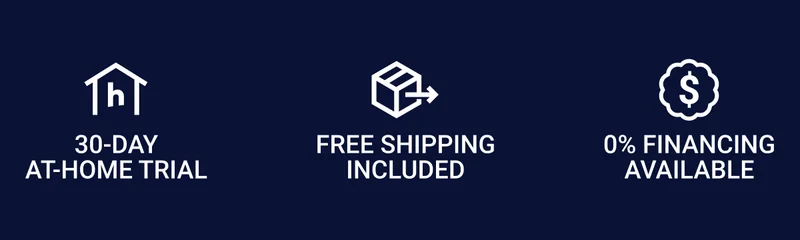 30-day at-home trial. Free shipping included. 0% financing available.