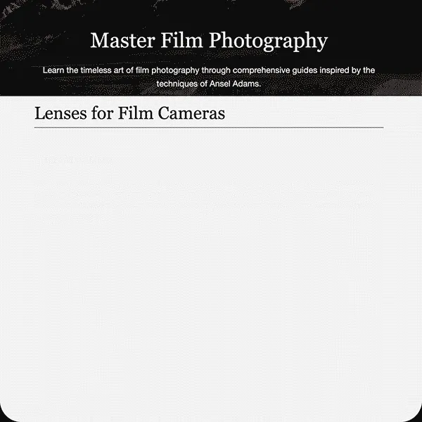 film camera website