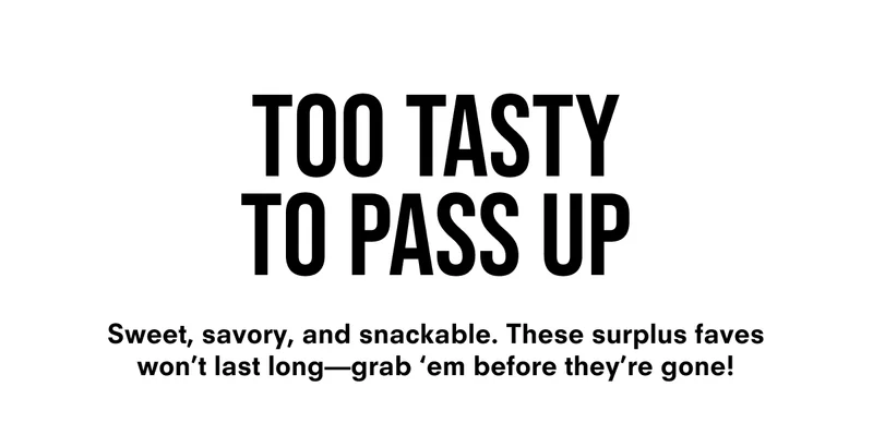 Too tasty to pass up
