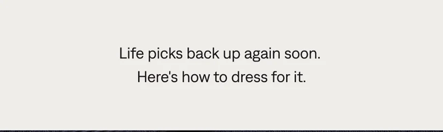 Life picks back up again soon...