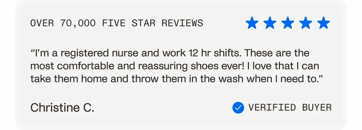 Over 70,000 five star reviews