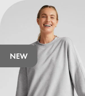 LuxeFleece Oversized Sweatshirt in Light Heather Gray