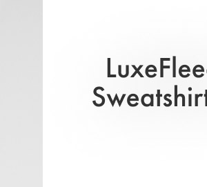 LuxeFleece Crewneck Sweatshirt in Light Heather Gray
