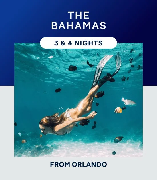 The Bahamas From Orlando (Port Canaveral) – 3 & 4 Nights – Click to View Cruises & Book Now