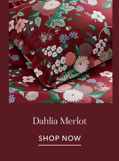 Dahlia Merlot Sheets