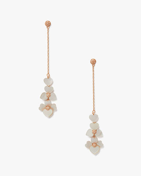 Precious Pansy Linear Earrings