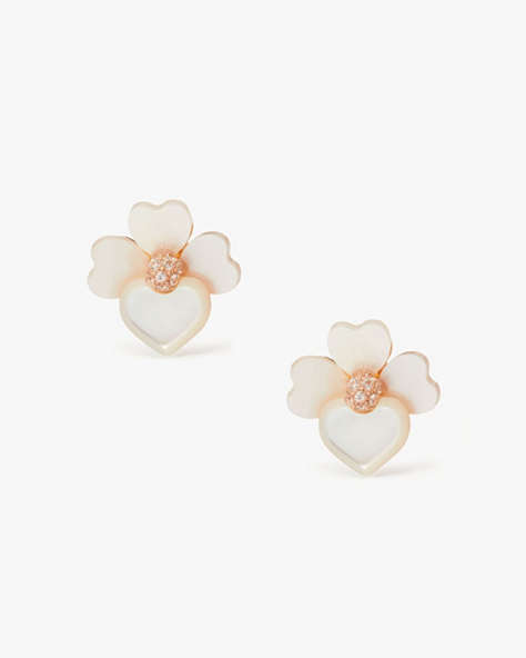 Precious Pansy Studs