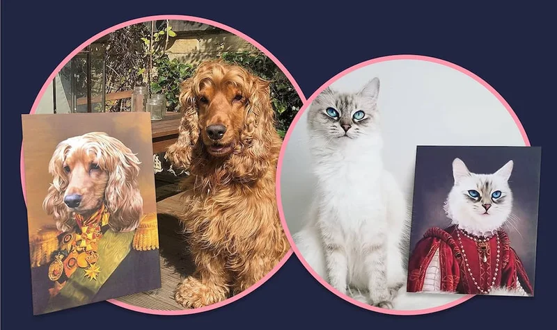 Renaissance Pet Portrait customer photos
