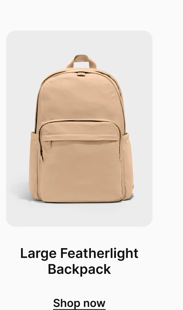 Large Featherlight Backpack | Shop now