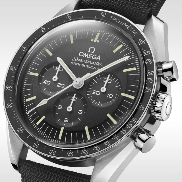 Side view of the Moonwatch