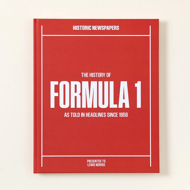 Personalized Formula 1 History Book
