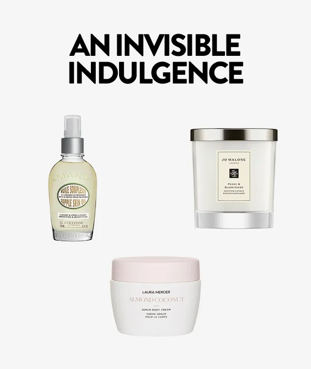 Scents from L’Occitane, Laura Mercier, Jo Malone London, Voluspa, Kilian Paris and Parfums de marly.