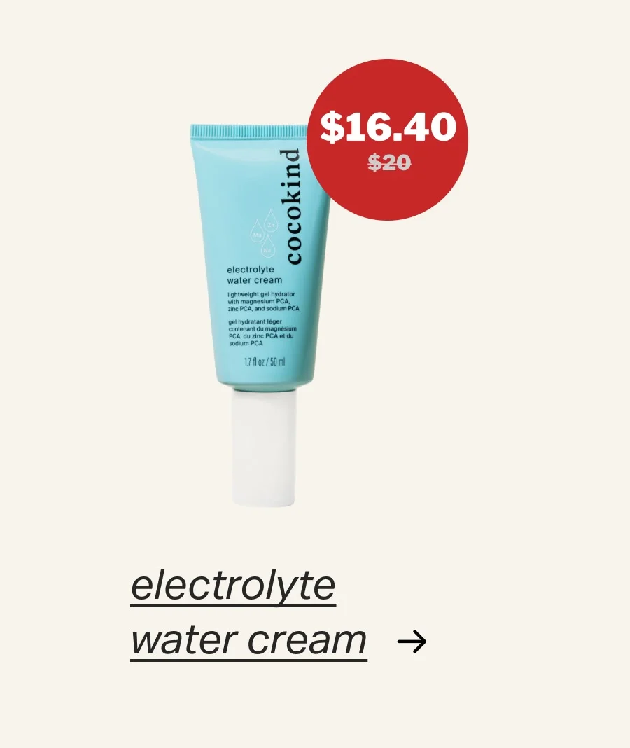 electrolyte water cream