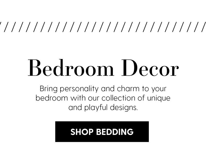 Bedroom Decor | Bring personality and charm to your bedroom with our collection of unique and playful designs | Shop Bedding