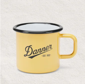 5000801 - Enamel Camp Mug - 12oz Apricot Yellow
