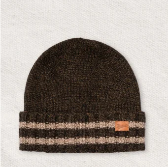4001309 - Ragg Wool Beanie - Heather Black/Brown