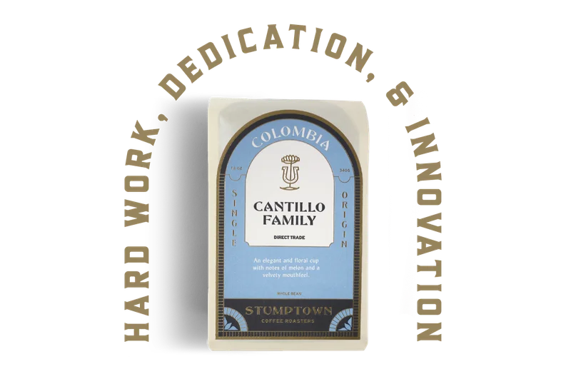 Bag Image: Cantillo Family with Headline: Hard Work, Dedication, & Innovation